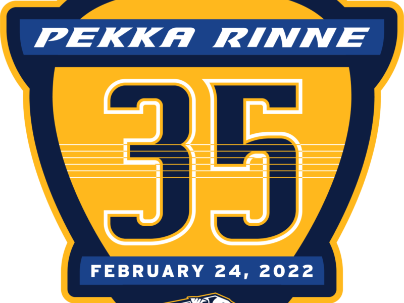 Pekka Rinne jersey retirement Nashville Predators 