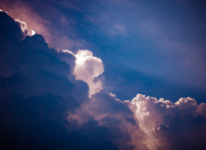 Dramatic cloudy sky