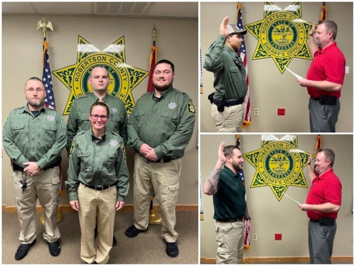 Robertson County Sheriff's Dept. Welcomes New Deputies