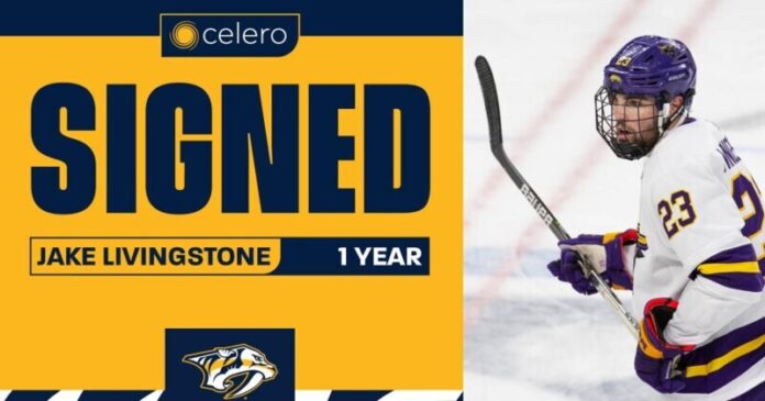 Predators-Sign-Jake-Livingstone-to-One-Year-Entry-Level-Contract Predators Sign Jake Livingstone to One-Year, Entry-Level Contract