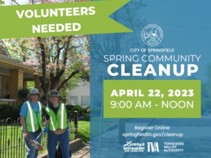 Annual Community Cleanup Returns to Springfield April 22 Annual Community Cleanup Returns to Springfield April 22