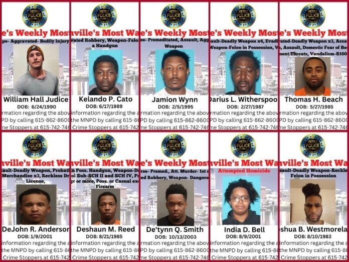 Nashvilles-Weekly-Most-Wanted-as-of-April-11-2023 Nashville’s Weekly Most Wanted as of April 11, 2023