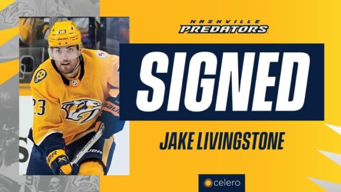 Predators-Sign-Jake-Livingstone Predators Sign Jake Livingstone