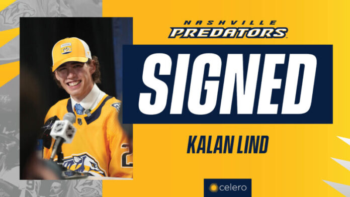 Predators-Sign-Kalan-Lind-to-Three-Year-Entry-Level-Contract Nashville Predators