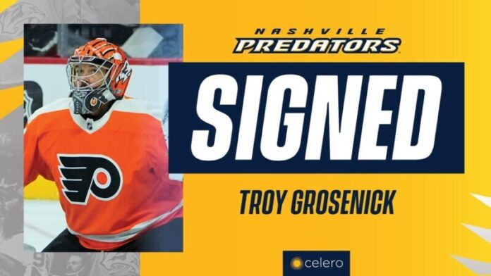 Predators Sign Troy Grosenick