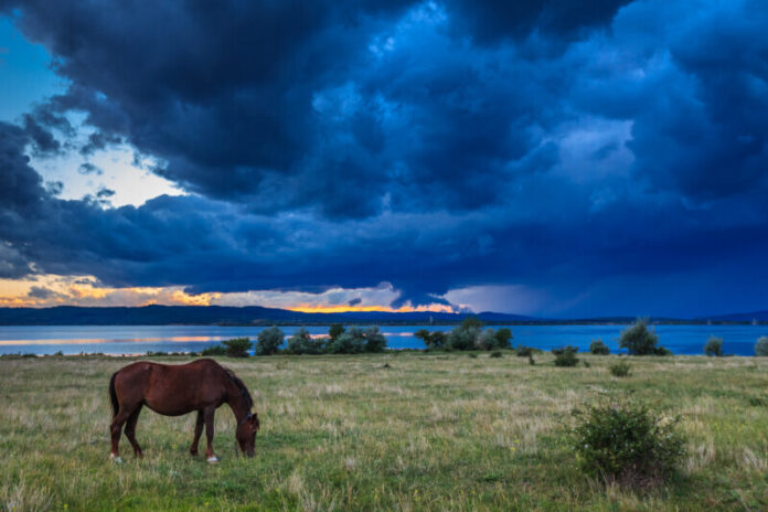 dark storm clouds