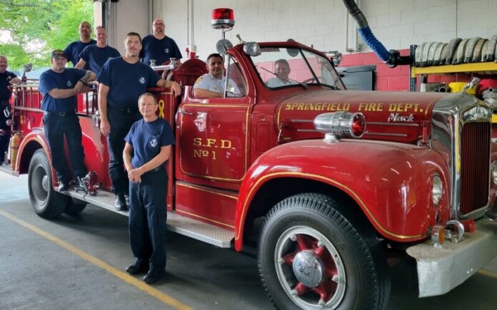 Fire Engine From the 50's Returned to Springfield Fire Department
