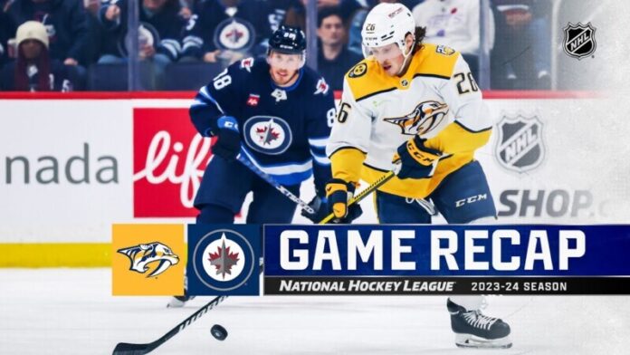 Predators-Fall-to-the-Winnipeg-Jets-on-the-Road Predators Fall to the Winnipeg Jets on the Road