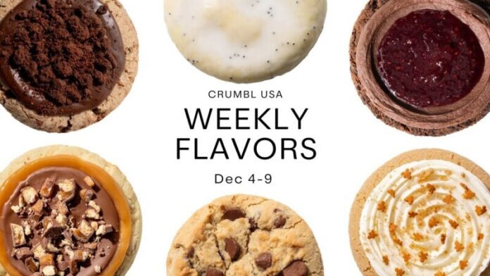 Crumbl Cookies Weekly Menu Through December 9, 2023
