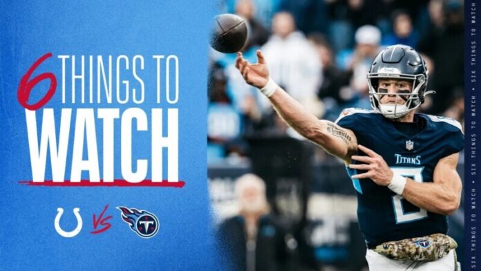 Six Things to Watch for the Titans in Sunday's Game vs the Colts