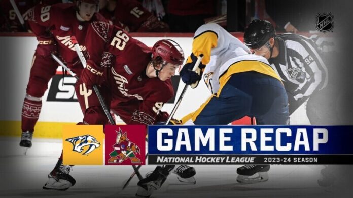 Roman-Josi-Sets-Franchise-Record-as-Predators-Fall-to-Coyotes Roman Josi Sets Franchise Record as Predators Fall to Coyotes