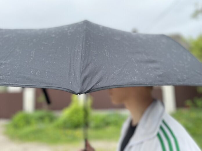 a-young-man-goes-in-light-rain-under-an-umbrella-2022-11-17-09-22-13-utc