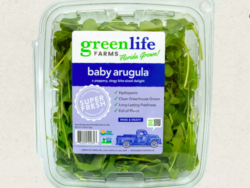 Publix Recall: Green Life Farms Hydroponic Baby Arugula - Robertson ...