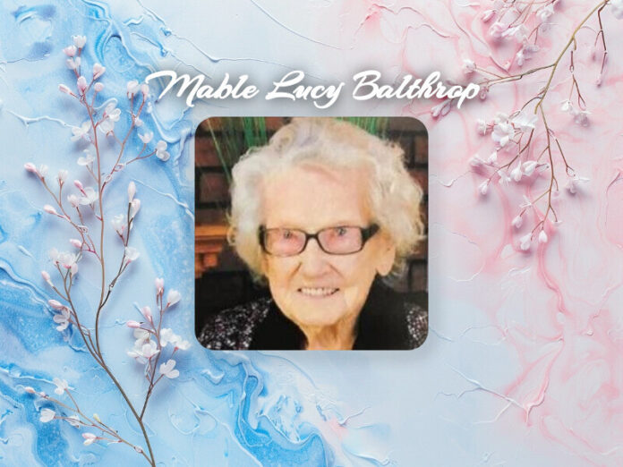Mable Lucy Balthrop Obituary Mable Lucy Balthrop Obit