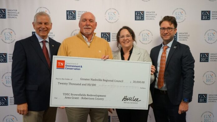 Robertson County Receives $20,000 for Brownfield Redevelopment