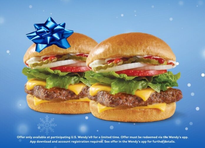 Wendy-s-Unwrapped-Hero-Asset-Dave-s-Single Fans can unwrap Wendy's deals exclusively on the Wendy's app December 11-22