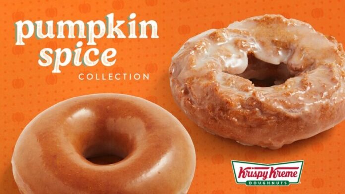 Pumpkin-Spice-Summer-is-Here-KRISPY-KREME-Returns-Pumpkin-Spice-Original-Glazed-Doughnut-for-One-Week-Only-Beginning-Aug-11