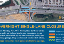 Closures Underway at BNA for New Rental Car Facility Parking Garage