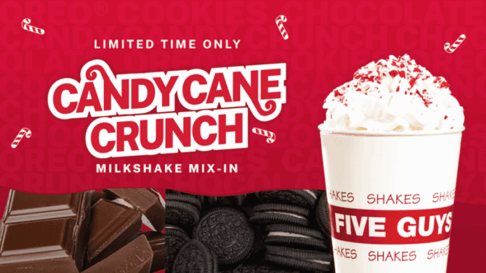 five guys candy cane crunch five guys candy cane crunch