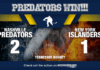 Predators Edge Islanders in Shootout Thriller Predators defeat Islanders 2-1 in shootout as Saros makes 30 saves and Forsberg scores decisive goal at Bridgestone Arena.