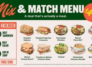 Panera Bread Launches New Mix & Match Value Menu at $4.99 Per Item A Deal That’s Actually a Meal: Panera Bread’s First Value Menu Lets Guests “Mix & Match” a Meal of up to Ten Panera Favorites for Just $4.99 Each
