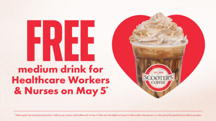 Scooter's Coffee Offers Free Drink to Nurses and Healthcare Workers on May 5