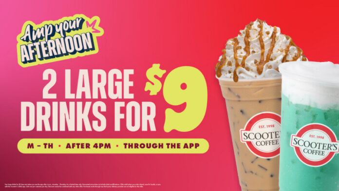 Scooter's Coffee Is Offering Two Large Drinks for $9 This June