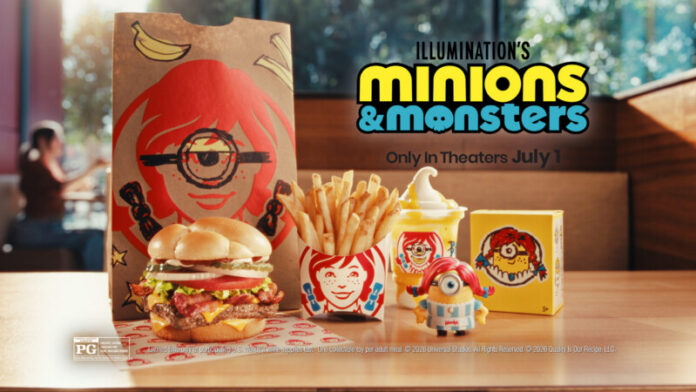 Wendy-s_Minions_Monsters_Meal-HiRes Fans can get a taste of the Minions & Monsters Meal only at Wendy's starting June 15.