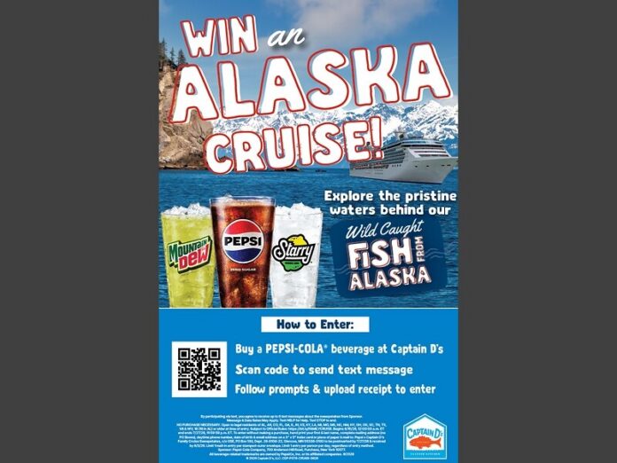 captain d Alaska cruise sweepstakes captain d Alaska cruise sweepstakes