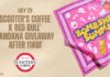 Scooter’s Coffee Free Bandana with Red Bull Bombshell Drinks Scooter's Coffee Free Bandana with Red Bull Bombshell Drinks