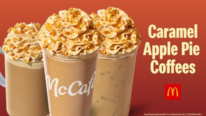 McDonalds caramel apple pie McDonald's Caramel Apple Pie Coffee Is Here for Fall