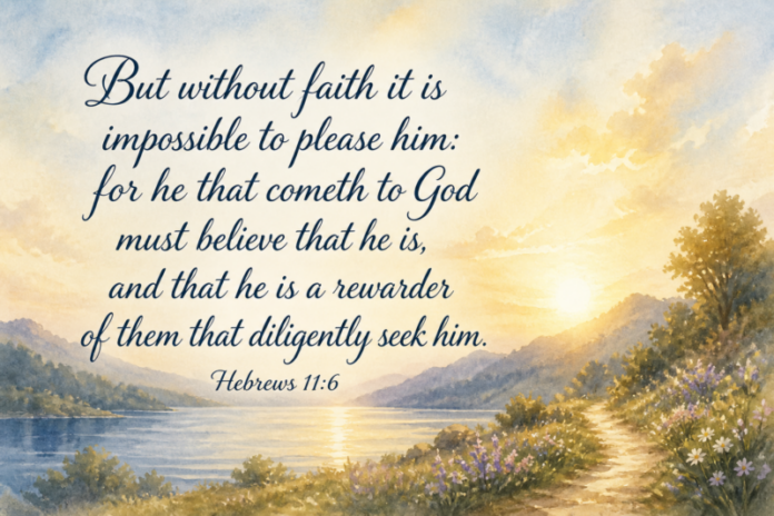 Devotional image for Hebrews 11:6