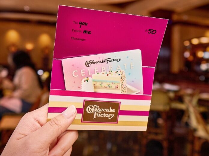cheesecake factory gift card cheesecake factory gift card
