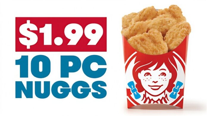 wendys 199 nuggs Wendy's is bringing the nugget love with 10-piece Classic or Spicy Nuggets for just $1.99 with purchase, exclusively in the Wendy's app.