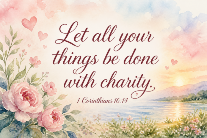 Devotional image for 1 Corinthians 16:14