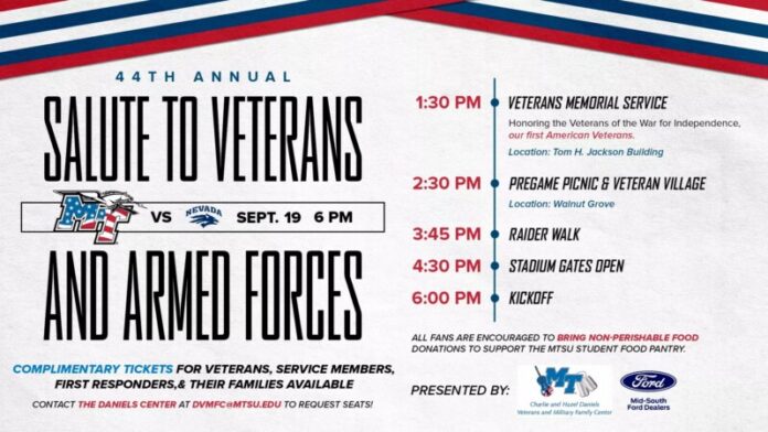 mtsu armed forces game mtsu armed forces game