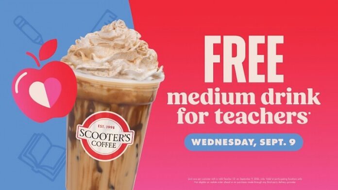 scooters coffee teachers2 Scooter's Coffee Gives Teachers Free Drinks Sept. 9