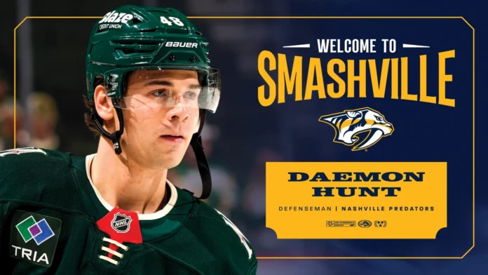 Predators Claim Daemon Hunt on Waivers From Minnesota
