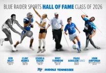 Six-Member 2026 Blue Raider Hall of Fame Class Set for Induction Nov. 6 Six-Member 2026 Blue Raider Hall of Fame Class Set for Induction Nov. 6
