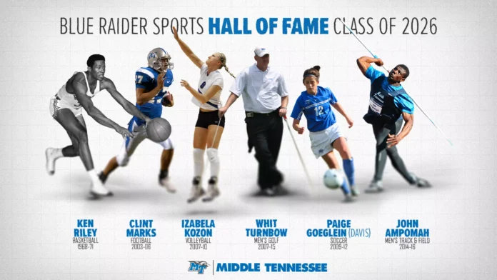 Six-Member 2026 Blue Raider Hall of Fame Class Set for Induction Nov. 6