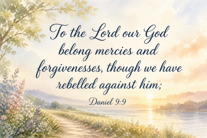 Devotional image for Daniel 9:9
