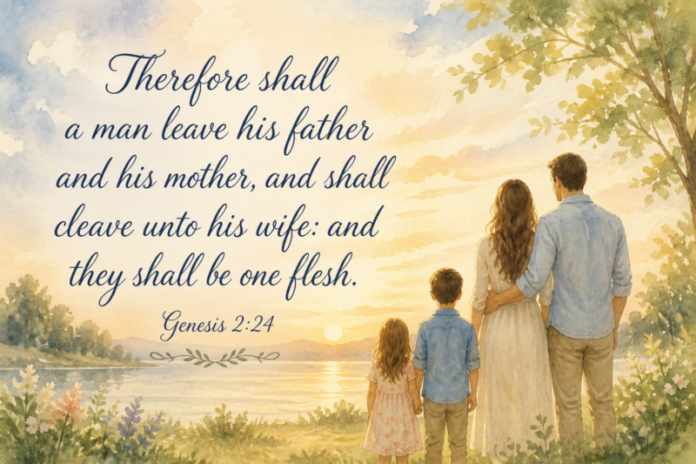 Devotional image for Genesis 2:24