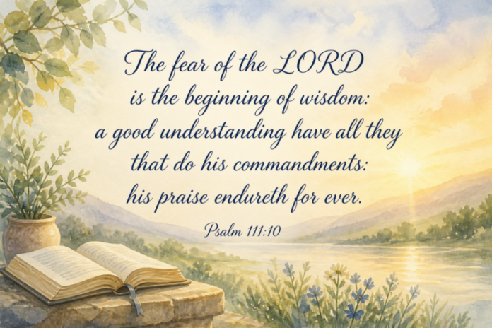 Devotional image for Psalm 111:10