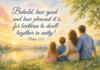 Daily Devotional: The Beauty of Family Unity Devotional image for Psalm 133:1