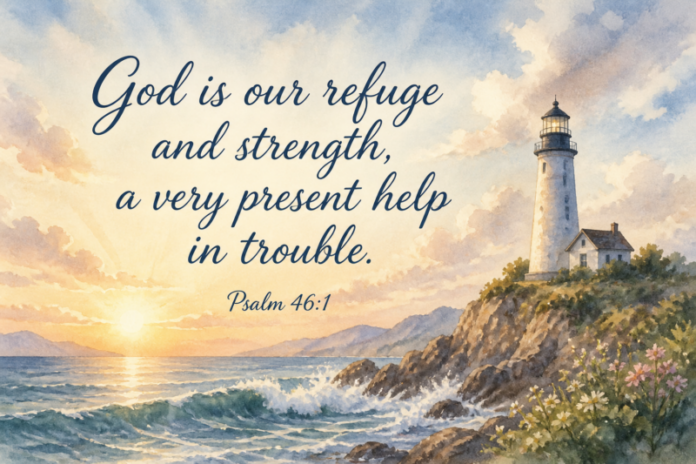 Devotional image for Psalm 46:1
