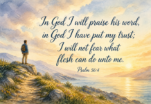 Daily Devotional: Finding Courage in Trust Devotional image for Psalm 56:4