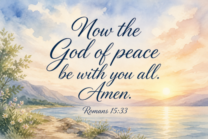 Devotional image for Romans 15:33