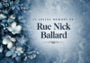 OBITUARY: Rue Nick Ballard
