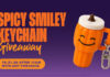 Scooter’s Coffee Gives Away Free Spicy Smiley Keychains on Halloween scooters keychain halloween giveaway
